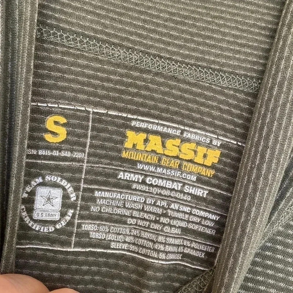 MASSIF US ARMY COMBAT SHIRT (ACS) FLAME RESISTANT ACU - Picture 10 of 12